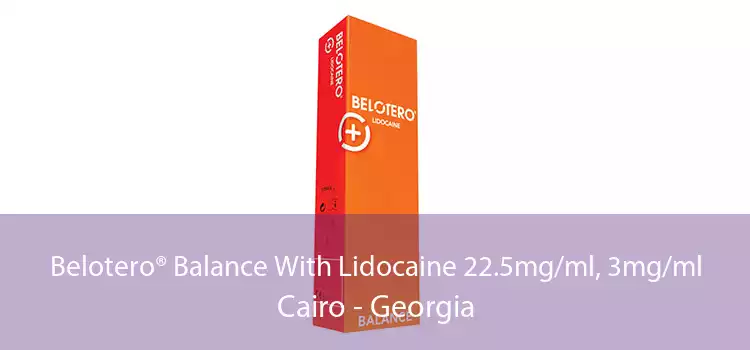 Belotero® Balance With Lidocaine 22.5mg/ml, 3mg/ml Cairo - Georgia