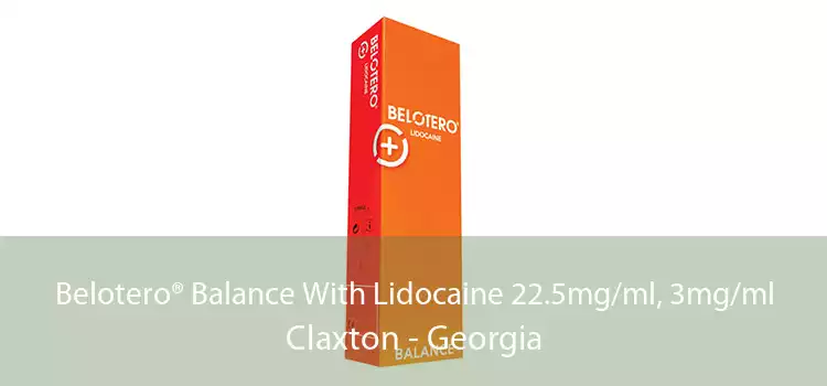 Belotero® Balance With Lidocaine 22.5mg/ml, 3mg/ml Claxton - Georgia