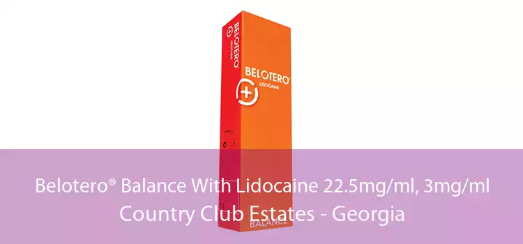 Belotero® Balance With Lidocaine 22.5mg/ml, 3mg/ml Country Club Estates - Georgia