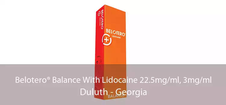 Belotero® Balance With Lidocaine 22.5mg/ml, 3mg/ml Duluth - Georgia
