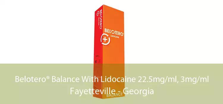 Belotero® Balance With Lidocaine 22.5mg/ml, 3mg/ml Fayetteville - Georgia