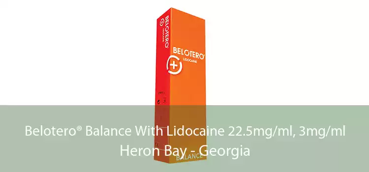 Belotero® Balance With Lidocaine 22.5mg/ml, 3mg/ml Heron Bay - Georgia