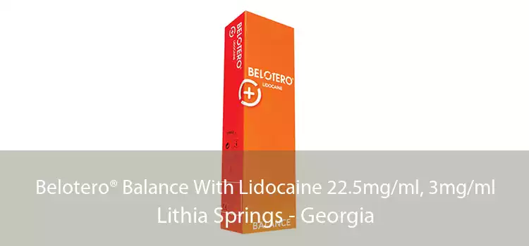 Belotero® Balance With Lidocaine 22.5mg/ml, 3mg/ml Lithia Springs - Georgia