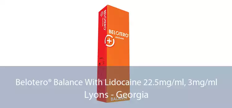 Belotero® Balance With Lidocaine 22.5mg/ml, 3mg/ml Lyons - Georgia