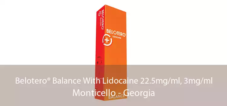 Belotero® Balance With Lidocaine 22.5mg/ml, 3mg/ml Monticello - Georgia