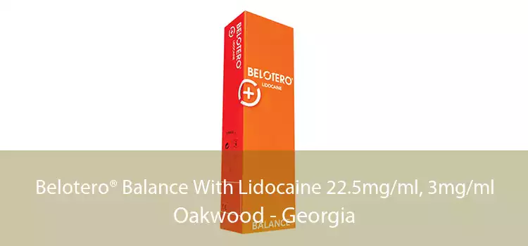 Belotero® Balance With Lidocaine 22.5mg/ml, 3mg/ml Oakwood - Georgia