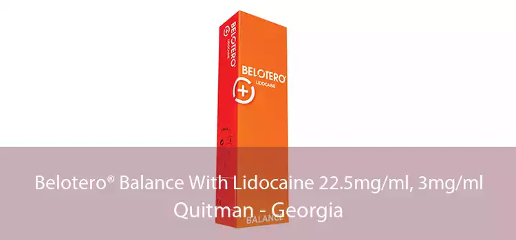 Belotero® Balance With Lidocaine 22.5mg/ml, 3mg/ml Quitman - Georgia