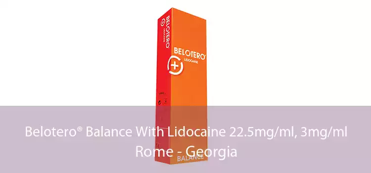 Belotero® Balance With Lidocaine 22.5mg/ml, 3mg/ml Rome - Georgia