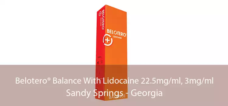 Belotero® Balance With Lidocaine 22.5mg/ml, 3mg/ml Sandy Springs - Georgia
