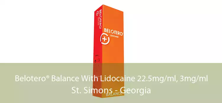 Belotero® Balance With Lidocaine 22.5mg/ml, 3mg/ml St. Simons - Georgia