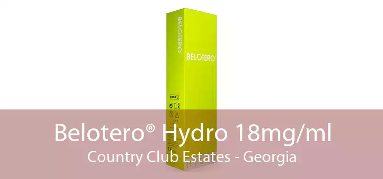 Belotero® Hydro 18mg/ml Country Club Estates - Georgia