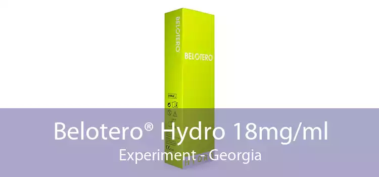 Belotero® Hydro 18mg/ml Experiment - Georgia