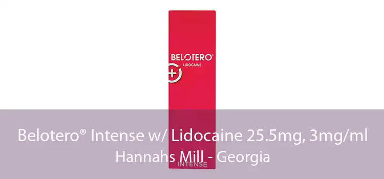 Belotero® Intense w/ Lidocaine 25.5mg, 3mg/ml Hannahs Mill - Georgia