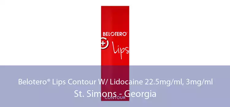Belotero® Lips Contour W/ Lidocaine 22.5mg/ml, 3mg/ml St. Simons - Georgia