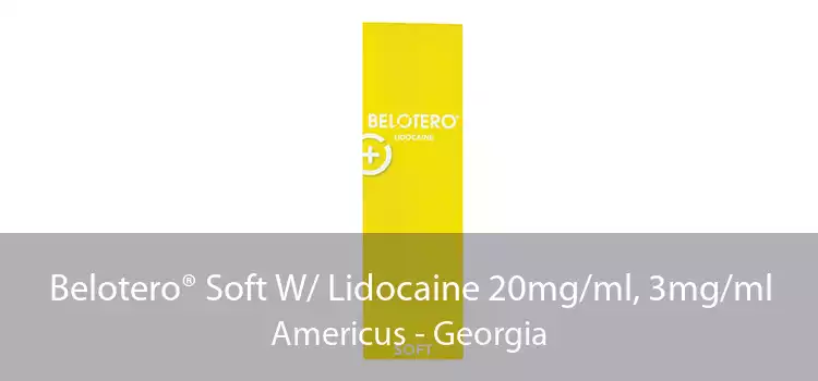 Belotero® Soft W/ Lidocaine 20mg/ml, 3mg/ml Americus - Georgia
