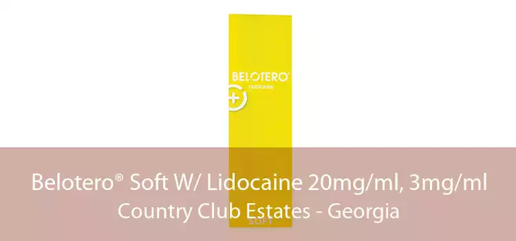 Belotero® Soft W/ Lidocaine 20mg/ml, 3mg/ml Country Club Estates - Georgia