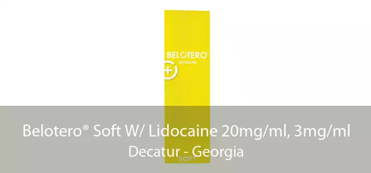 Belotero® Soft W/ Lidocaine 20mg/ml, 3mg/ml Decatur - Georgia