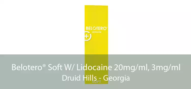 Belotero® Soft W/ Lidocaine 20mg/ml, 3mg/ml Druid Hills - Georgia
