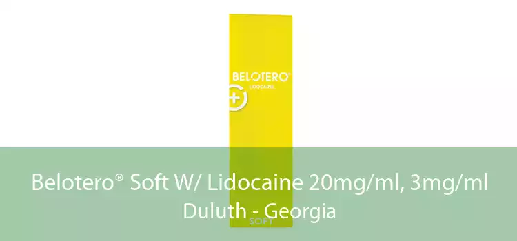 Belotero® Soft W/ Lidocaine 20mg/ml, 3mg/ml Duluth - Georgia