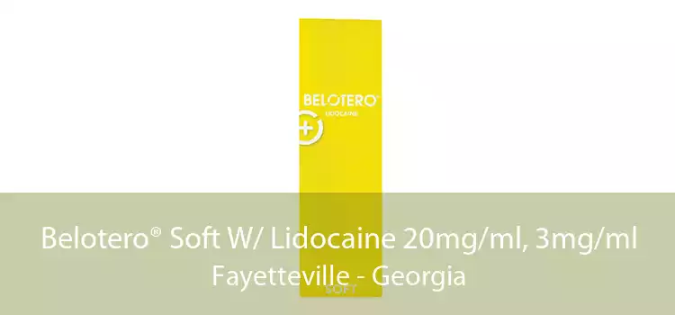 Belotero® Soft W/ Lidocaine 20mg/ml, 3mg/ml Fayetteville - Georgia