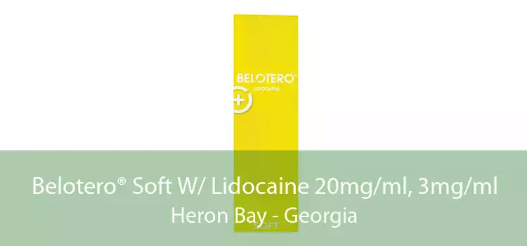 Belotero® Soft W/ Lidocaine 20mg/ml, 3mg/ml Heron Bay - Georgia