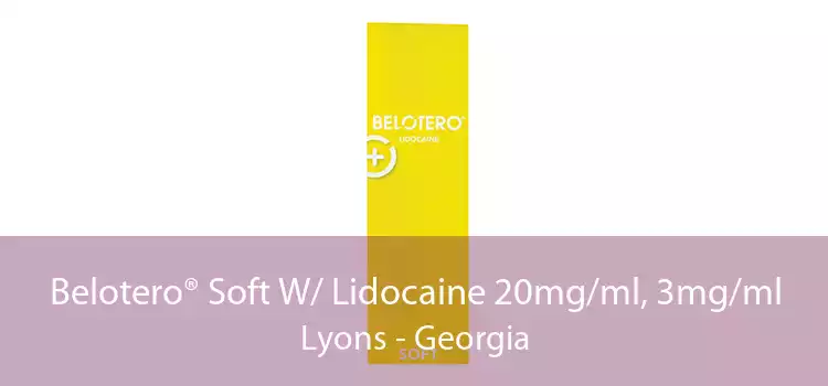 Belotero® Soft W/ Lidocaine 20mg/ml, 3mg/ml Lyons - Georgia