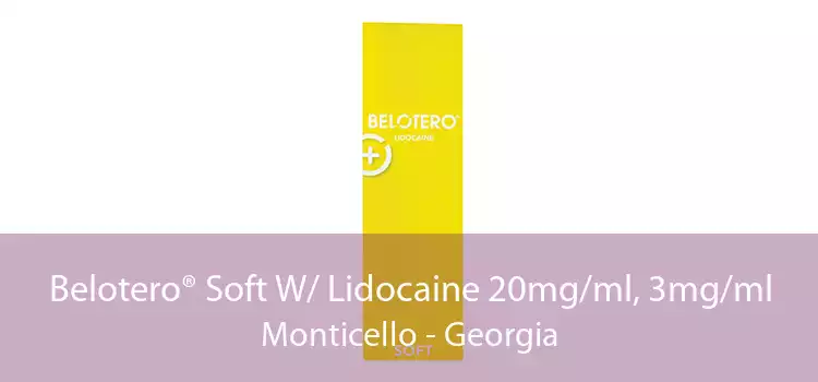 Belotero® Soft W/ Lidocaine 20mg/ml, 3mg/ml Monticello - Georgia