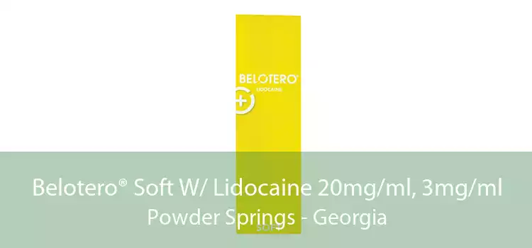 Belotero® Soft W/ Lidocaine 20mg/ml, 3mg/ml Powder Springs - Georgia