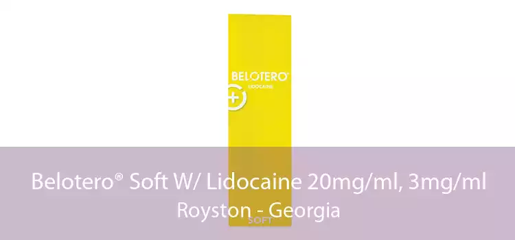Belotero® Soft W/ Lidocaine 20mg/ml, 3mg/ml Royston - Georgia
