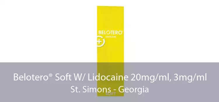 Belotero® Soft W/ Lidocaine 20mg/ml, 3mg/ml St. Simons - Georgia
