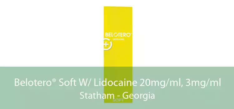 Belotero® Soft W/ Lidocaine 20mg/ml, 3mg/ml Statham - Georgia