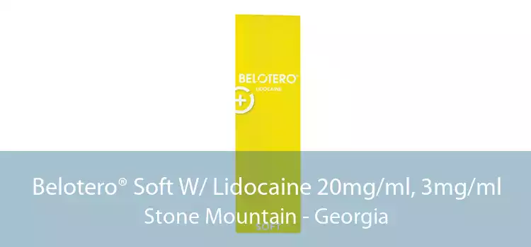 Belotero® Soft W/ Lidocaine 20mg/ml, 3mg/ml Stone Mountain - Georgia