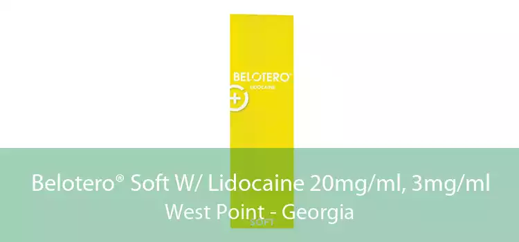 Belotero® Soft W/ Lidocaine 20mg/ml, 3mg/ml West Point - Georgia