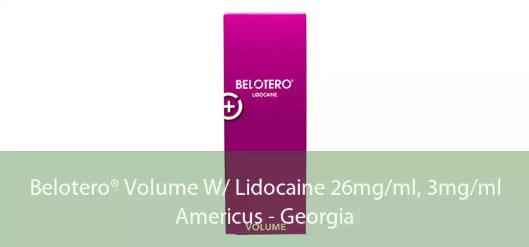 Belotero® Volume W/ Lidocaine 26mg/ml, 3mg/ml Americus - Georgia
