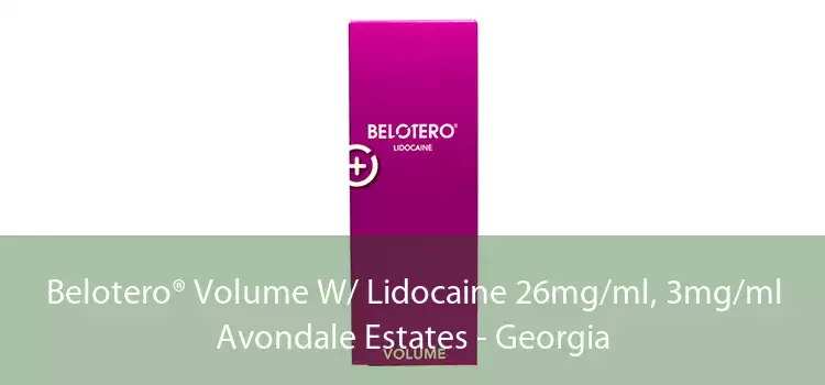 Belotero® Volume W/ Lidocaine 26mg/ml, 3mg/ml Avondale Estates - Georgia