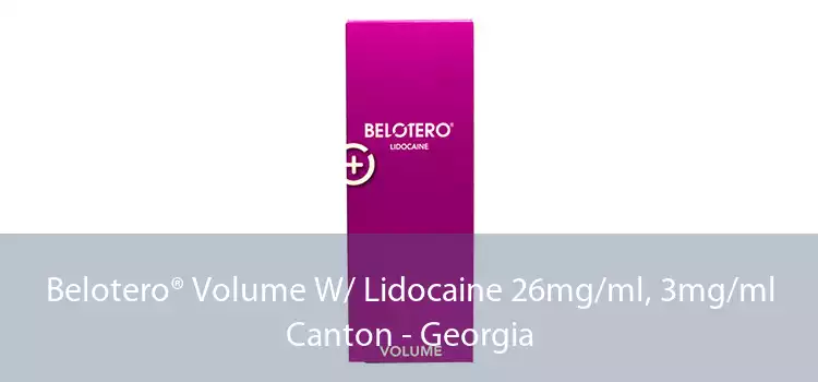 Belotero® Volume W/ Lidocaine 26mg/ml, 3mg/ml Canton - Georgia