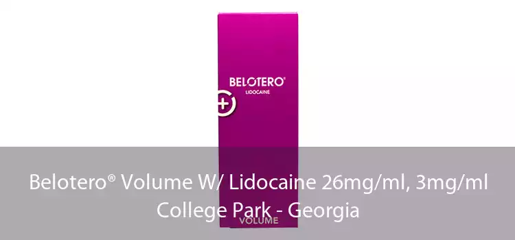 Belotero® Volume W/ Lidocaine 26mg/ml, 3mg/ml College Park - Georgia