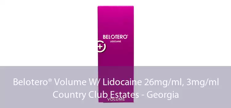 Belotero® Volume W/ Lidocaine 26mg/ml, 3mg/ml Country Club Estates - Georgia