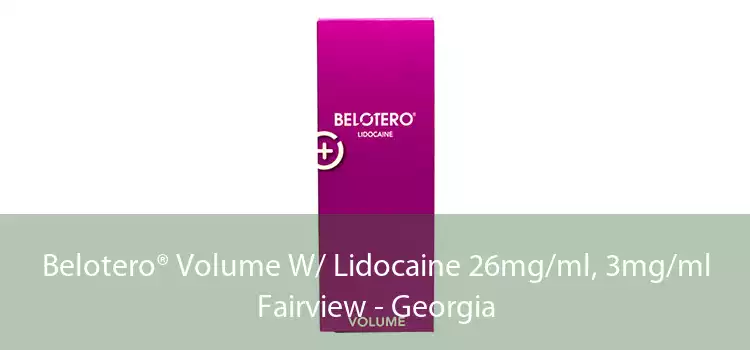 Belotero® Volume W/ Lidocaine 26mg/ml, 3mg/ml Fairview - Georgia