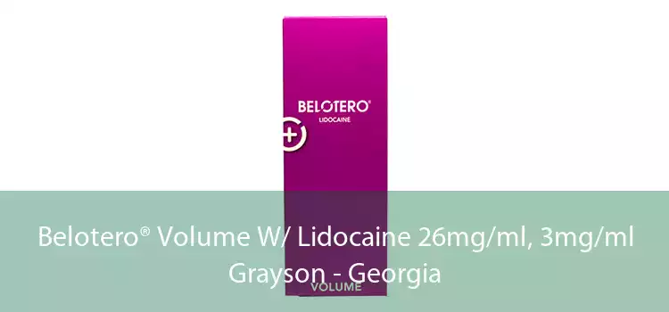 Belotero® Volume W/ Lidocaine 26mg/ml, 3mg/ml Grayson - Georgia