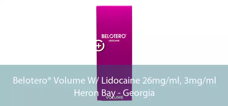 Belotero® Volume W/ Lidocaine 26mg/ml, 3mg/ml Heron Bay - Georgia