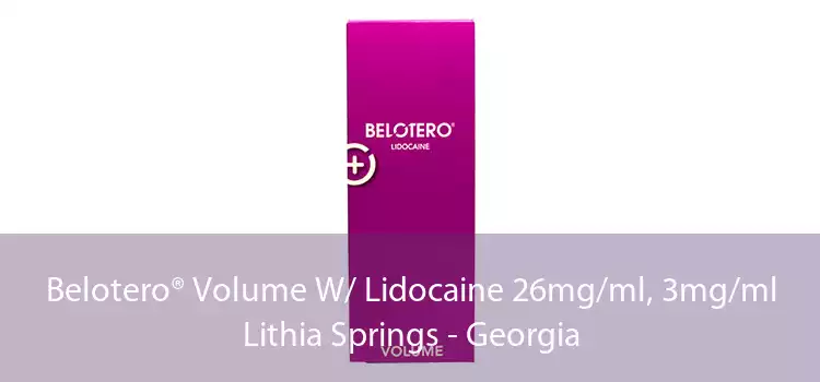 Belotero® Volume W/ Lidocaine 26mg/ml, 3mg/ml Lithia Springs - Georgia