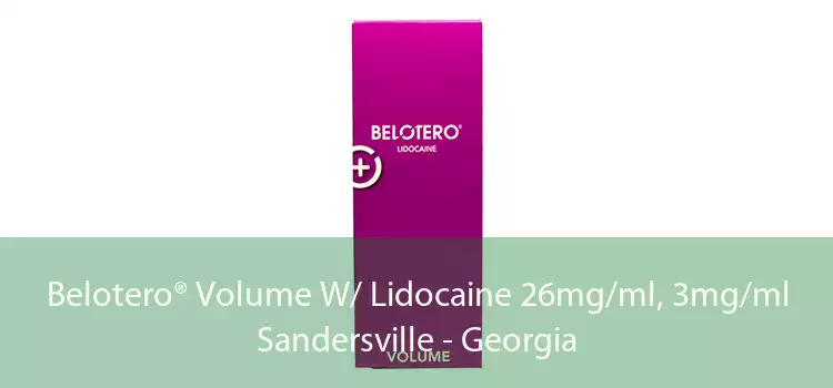Belotero® Volume W/ Lidocaine 26mg/ml, 3mg/ml Sandersville - Georgia