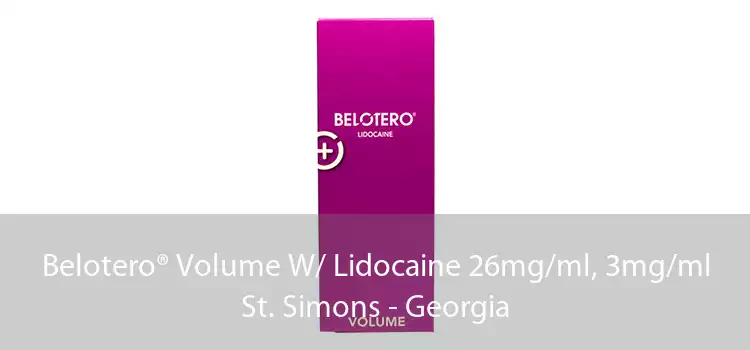 Belotero® Volume W/ Lidocaine 26mg/ml, 3mg/ml St. Simons - Georgia