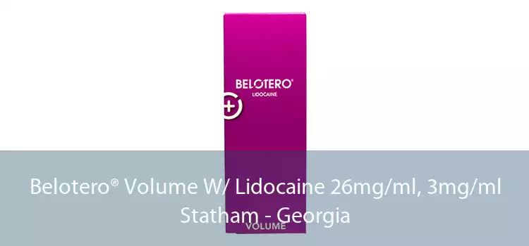 Belotero® Volume W/ Lidocaine 26mg/ml, 3mg/ml Statham - Georgia