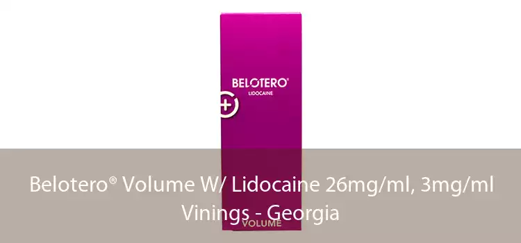 Belotero® Volume W/ Lidocaine 26mg/ml, 3mg/ml Vinings - Georgia