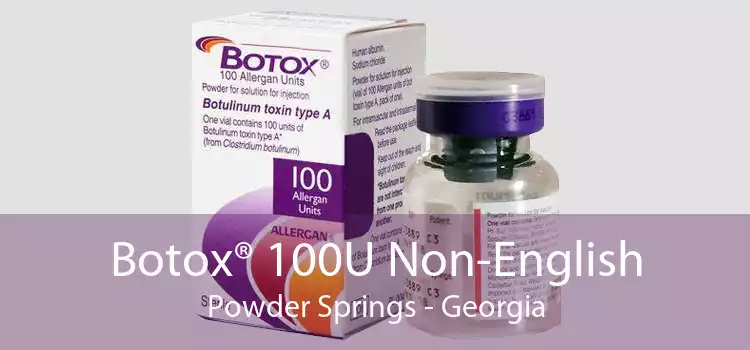 Botox® 100U Non-English Powder Springs - Georgia