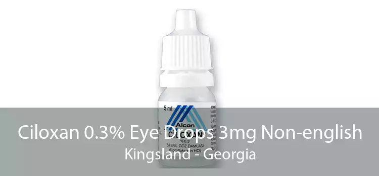 Ciloxan 0.3% Eye Drops 3mg Non-english Kingsland - Georgia