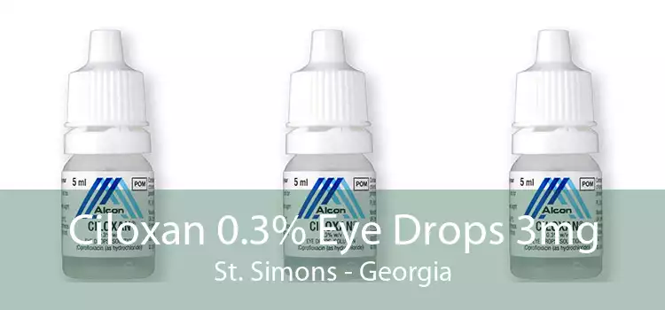 Ciloxan 0.3% Eye Drops 3mg St. Simons - Georgia