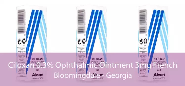Ciloxan 0.3% Ophthalmic Ointment 3mg French Bloomingdale - Georgia